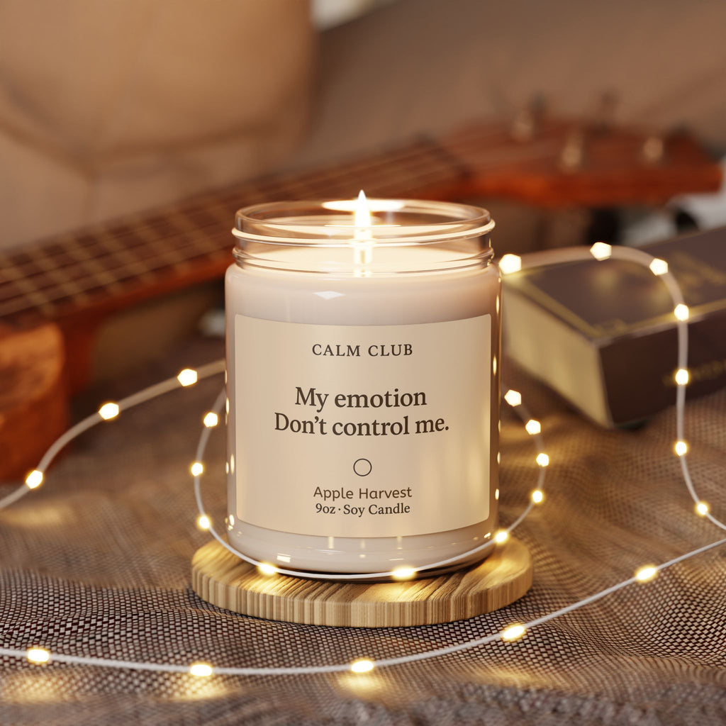 Calm Club 9oz Soy Candle — My emotion don’t control me 9oz