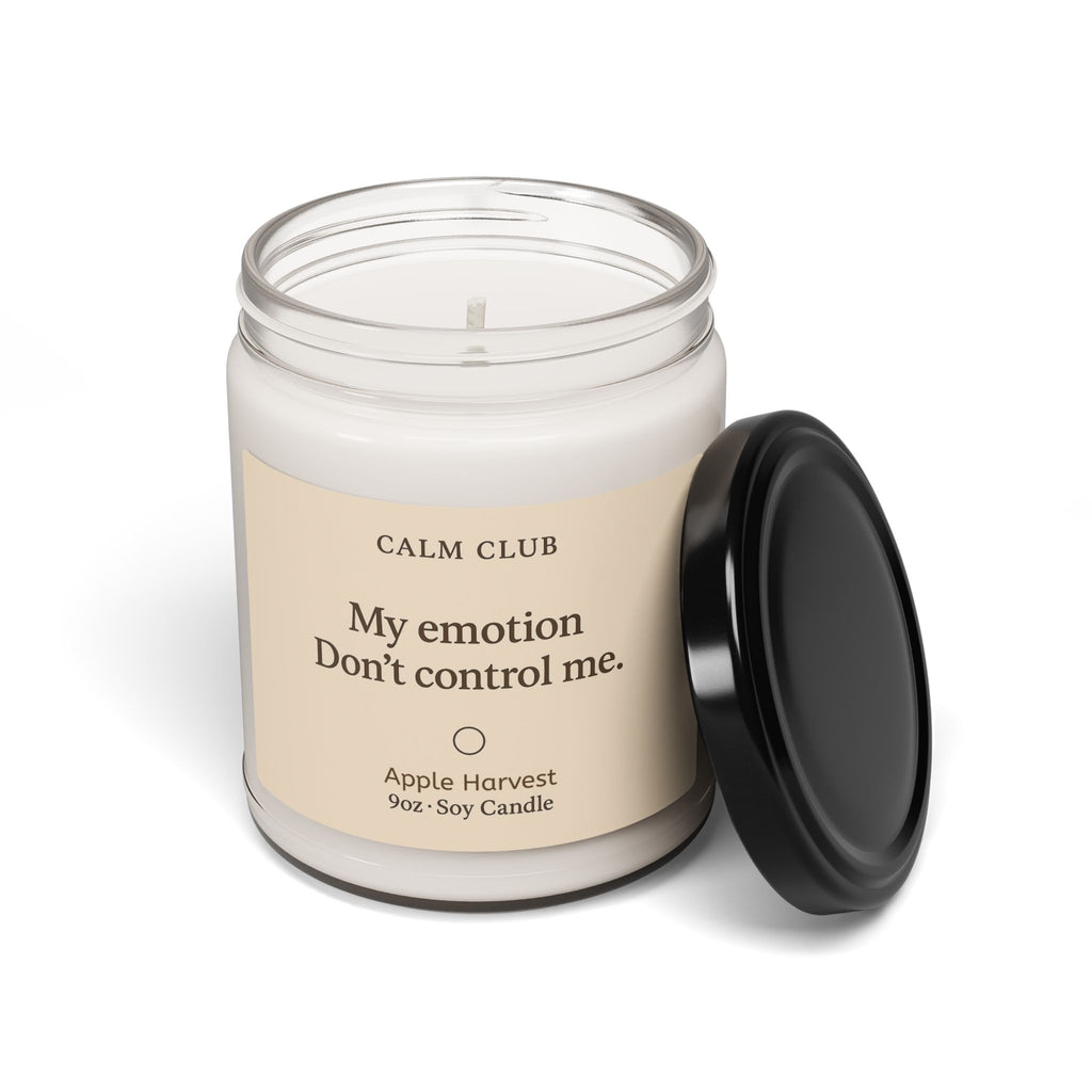 Calm Club 9oz Soy Candle — My emotion don’t control me 9oz