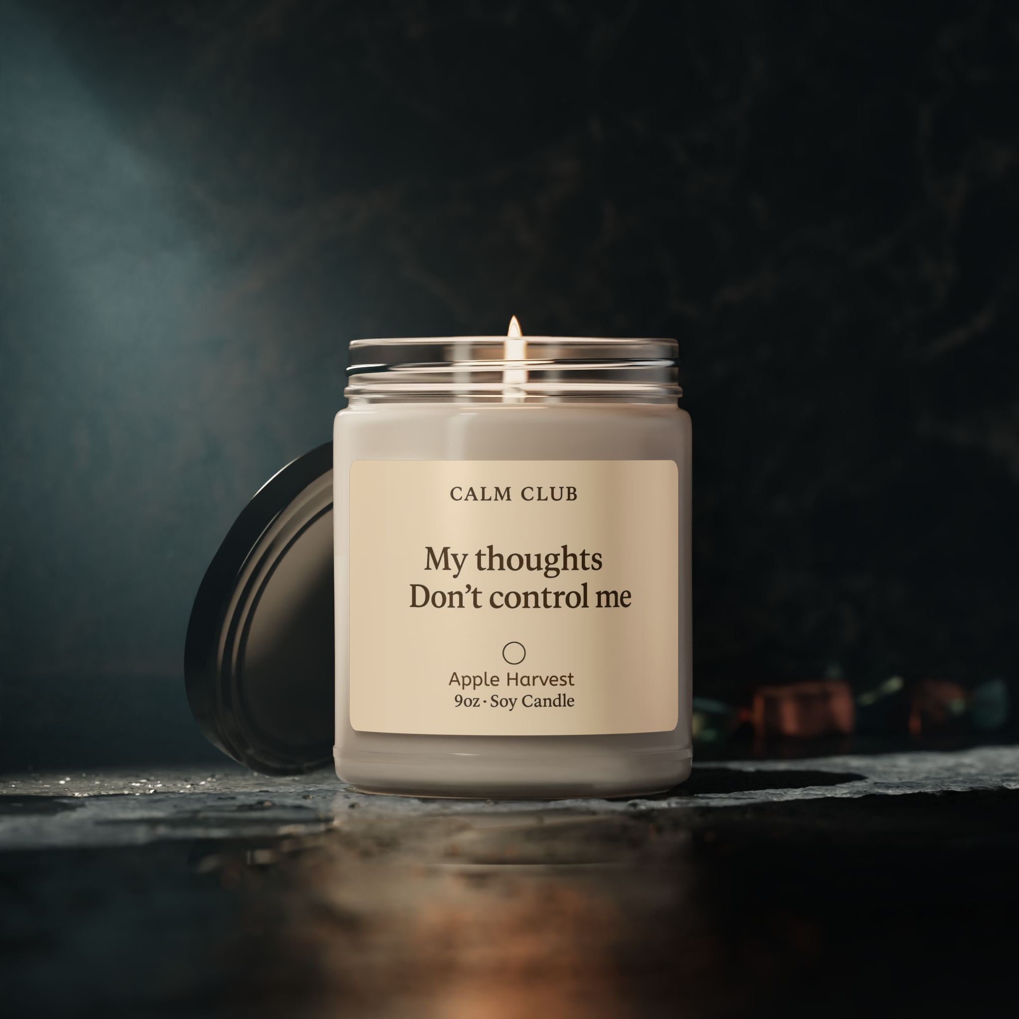 Calm Club 9oz Soy Candle — My Thoughts Don’t Control Me
